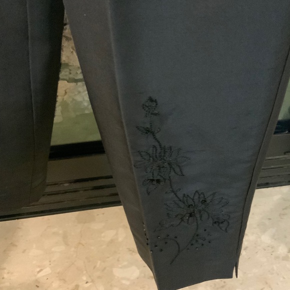 Black Silk Dress Pants - Picture 3 of 6